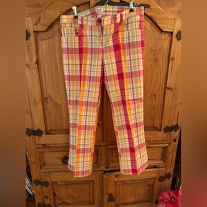 Abercrombie & Fitch Multicolor Plaid Pants